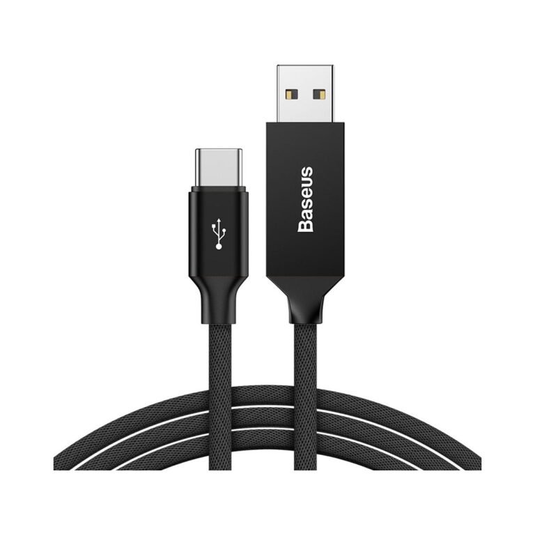 Baseus USB-C kabelis 5m su šarvu juodas